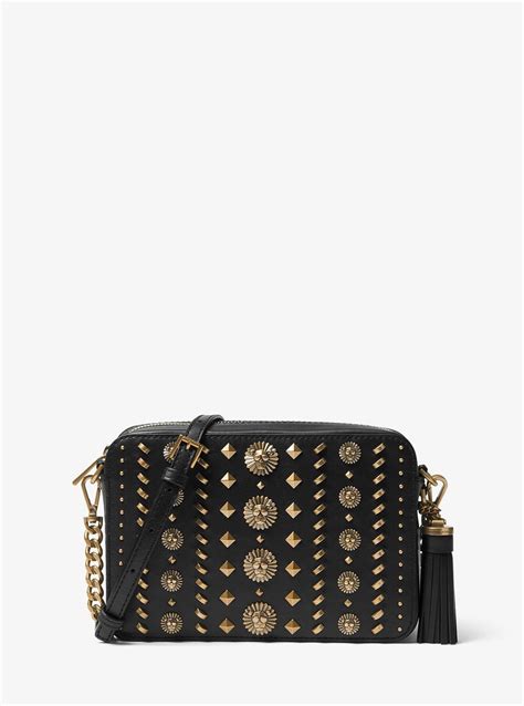 michael kors ginny embellished boutique|Ginny Leather Crossbody Bag .